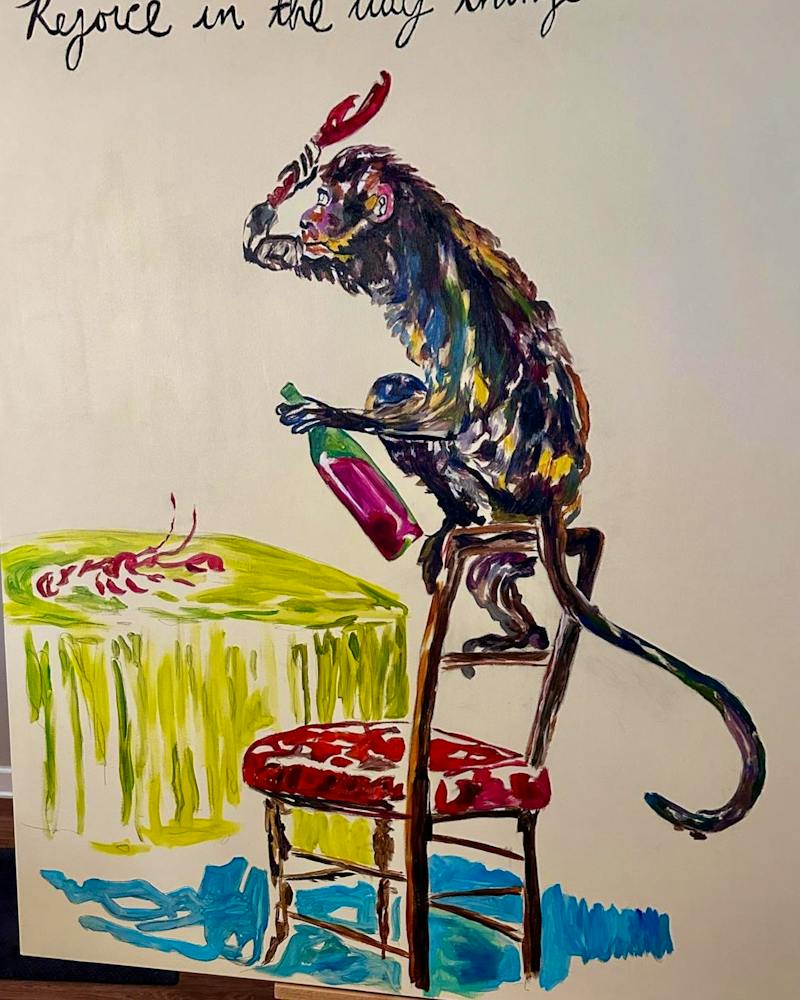 Oil painting made in America from a customer photo