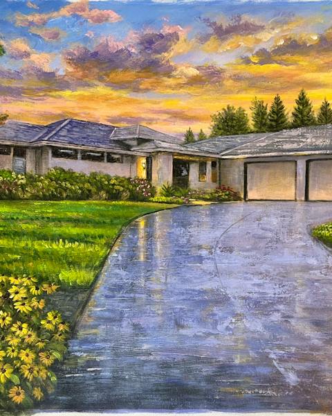 Custom oil painting from a customer photo