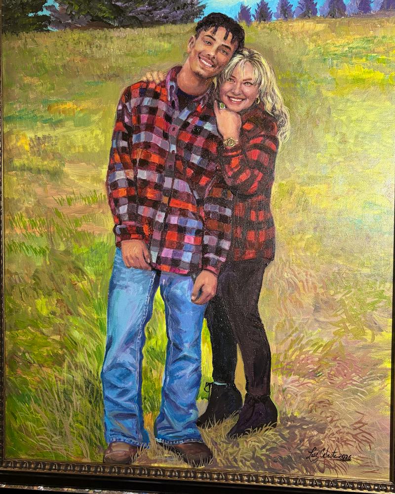 Oil painting made in America from a customer photo